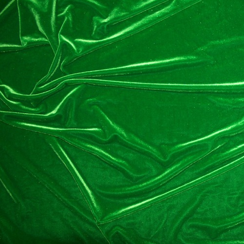 hambruna Gárgaras raíz Kelly Green Stretch Velvet #244-245 - Fabrics In Motion