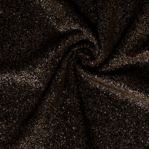 Glitter Poly Spandex Velvet Black Glitter Black #118