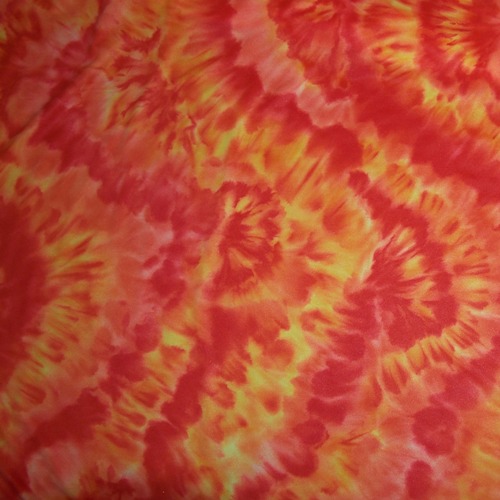 Tie Dye - Red Orange and Yellow 013