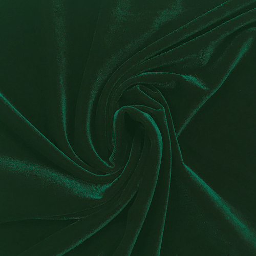 Deep Green Velvet Stretch #266 - Fabrics In Motion